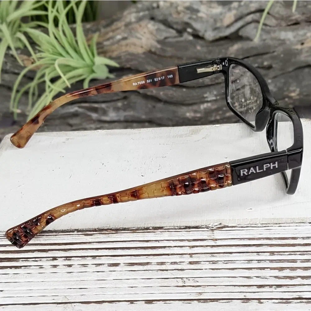 Ralph by Ralph Lauren RA7059 Eyeglasses Eyewear Black/Brown Frames w/ Ca…